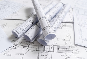 Technology blueprints. The part of engineering project.