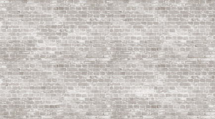White washed old brick wall. Background for text or image.