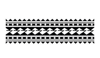 Polynesian tattoo tribal band vector designs. Samoan tattoo tribal band.