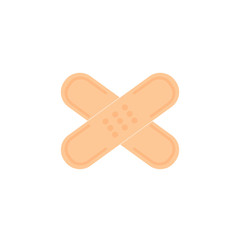 Medical plaster vector icon. filled flat sign for mobile concept and web design. Adhesive bandage glyph icon. Symbol, logo illustration. Pixel perfect vector graphics - Vector