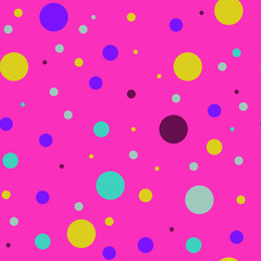 seamless pattern circles multicolored with background