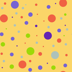 seamless pattern circles multicolored with background