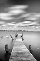 Obraz premium pier on the lake