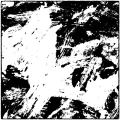 Grunge is black and white. Worn dark monochrome background. The texture of the old destroyed surface. Vector pattern of cracks and chips