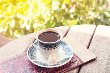 Turkish coffee with turkish delight