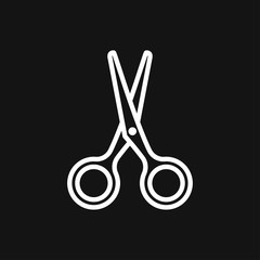 Scissors icon vector sign symbol for design