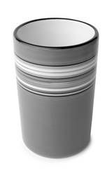 Striped ceramic cup
