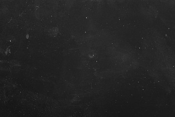 Dust and scratches design. Black grunge abstract background. Distressed surface. Copy space. - obrazy, fototapety, plakaty