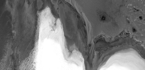 abstract naturalism, Black and white photo, abstract photography of landscapes of the deserts of...