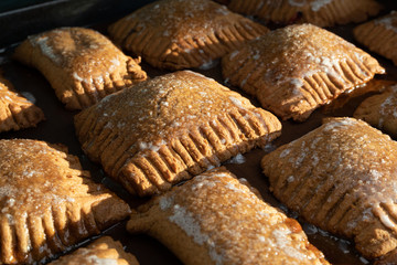 Tasty butter cookies with jam