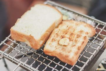 Toast on the grill