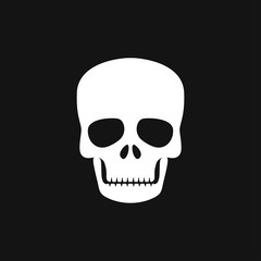 Skull icon vector sign symbol for design