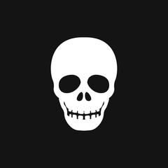 Skull icon vector sign symbol for design