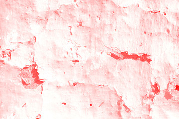 Texture, background wall, tinted in coral color