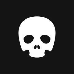 Skull icon vector sign symbol for design