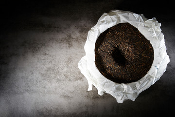 Pu'er tea leaves, Chinese fermented tea leaves 