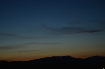 Orange Clouds At Sunset In The Mountains Of Galicia .. Stock Photo, Picture And Royalty Free Image. August 3, 2013. Rebedul, Lugo, Galicia, Spain. Rural Tourism, Nature.