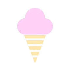 Ice cream scoops vector icon. filled flat sign for mobile concept and web design.