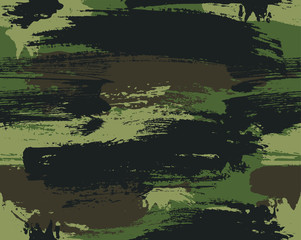 Seamless camouflage vector pattern