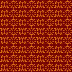 The pattern with folk elements for craft brand