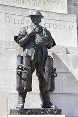 Royal Artillery Memorial (designed by Charles Jagger and Lionel Pearson) - stone memorial at Hyde Park Corner in London, dedicated to casualties in Royal Regiment of Artillery in First World War