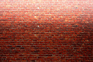 Fototapeta na wymiar Picture of a brick wall used as a background