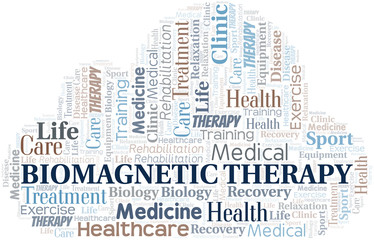 Biomagnetic Therapy word cloud. Wordcloud made with text only.