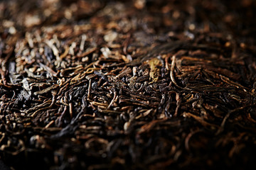 Pu'er tea leaves, Chinese fermented tea leaves 