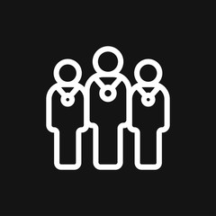 Team icon vector sign symbol for design
