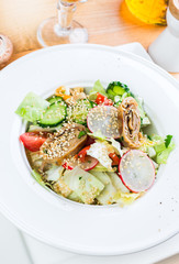 Instagram Vegan Buddha Bowl with Avocado, Mushrooms and Veggies