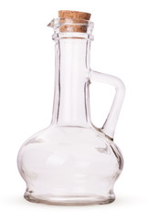 Glass jug with cork