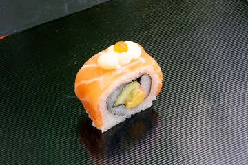 salmon roll sushi