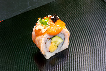 salmon roll sushi