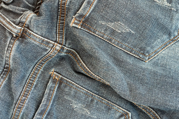 Jeans texture background closeup