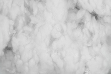 White cotton wadding texture background