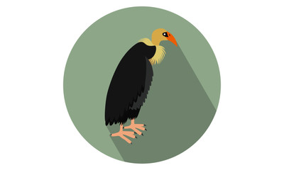 Vulture Vector Illustration flat icon