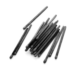 Many matches on white background