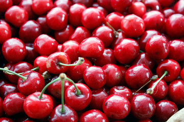 background of cherries