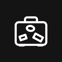 Obraz premium Travel bag icon vector sign symbol for design