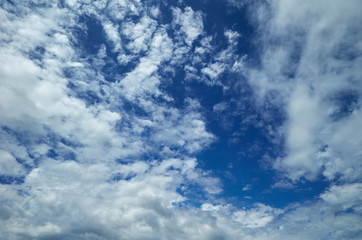 blue sky with clouds