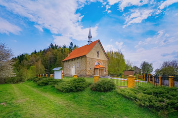 Obraz premium Small chapel in Poland