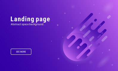 Abstract space background. Modern vector illustration for web.