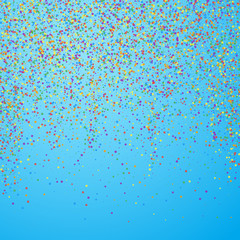 Festive confetti. Celebration stars. Colorful conf