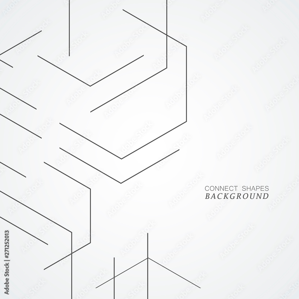 Poster shape of hexagon style design. vector abstract technology illustration