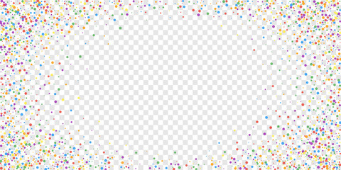 Festive confetti. Celebration stars. Rainbow confe