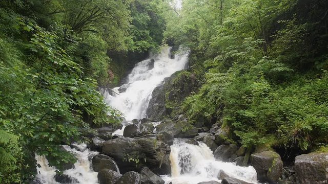 Cinemagraph of Flowing Water at Base of Waterfall