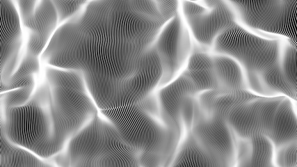 white particle wave illustration background