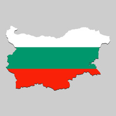 Map with national flag