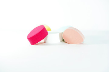 Make-up sponge isolation on white background