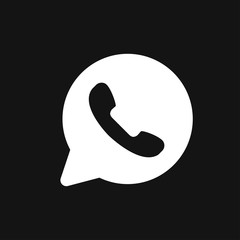 Telephone icon, Whatsapp icon vector sign symbol for design